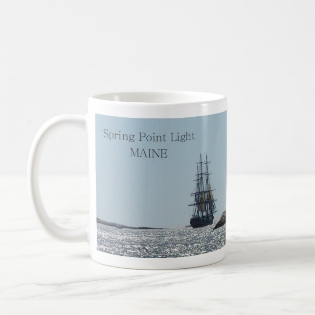 Vår Point Light Tall Frakt seglar efter.... Kaffemugg (Vänster)