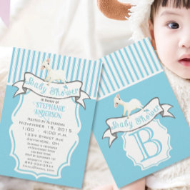 Vår Pojke-dusch för Cute Lil Lamb Inbjudningar