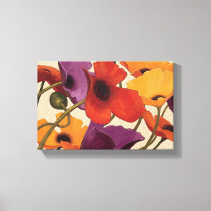 Vår Poppies Canvastryck