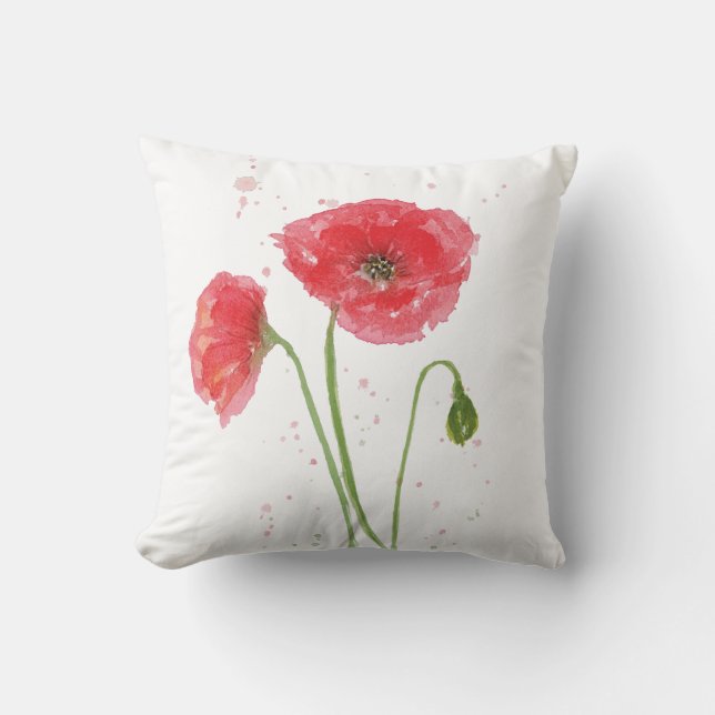 Vår Poppies Kudde (Framsida)