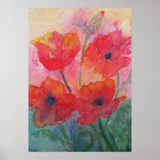 Vår Poppies Poster