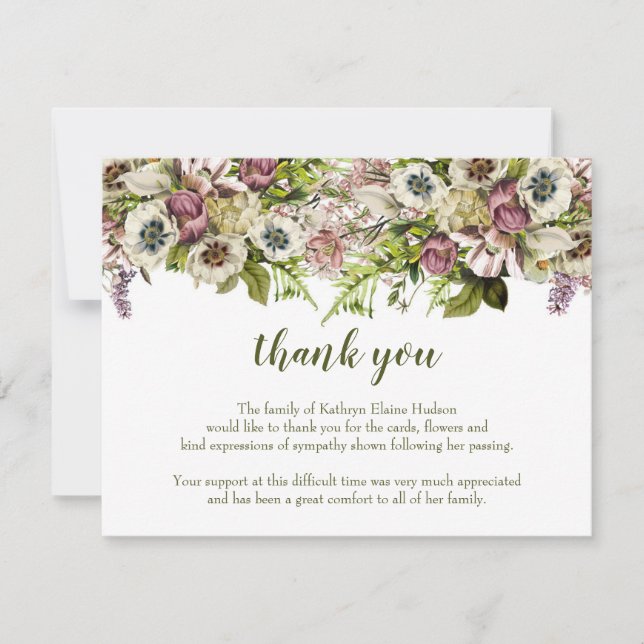 Vår poppies Tack för ditt sjukförsäkringskort (Framsida)