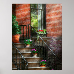 Vår - Porch - Hoboken i Vår Poster