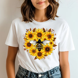 Var positiv blomsterliknande t shirt