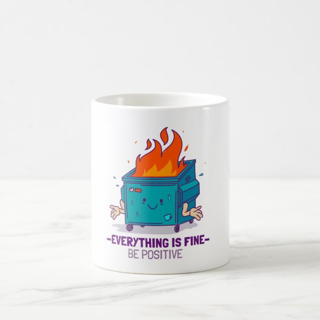 Var positiv inspirerande kaffemugg (Center)
