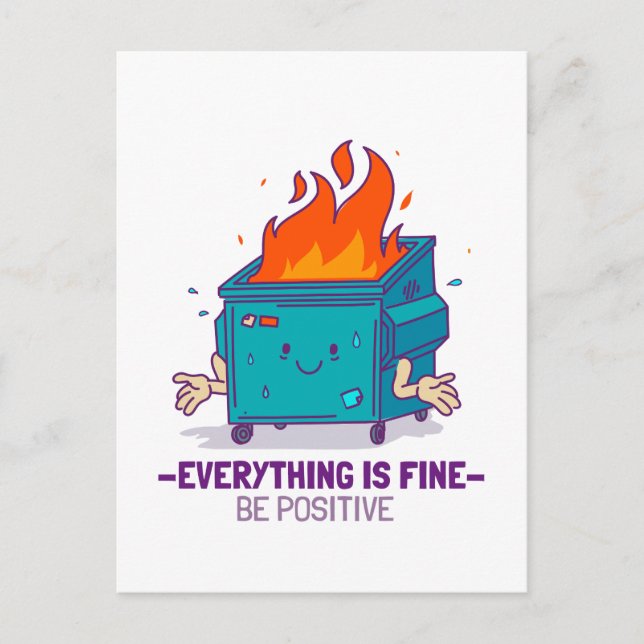 Var positiv inspirerande vykort (Framsida)