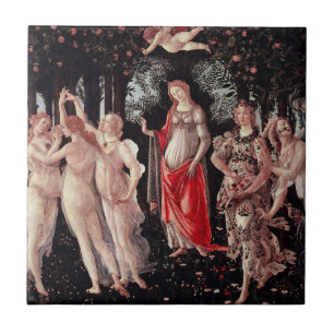 Vår Primavera Sandro Botticelli Renaissance Kakelplatta