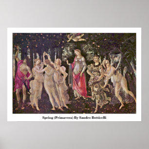 Vår (Primavera) vid Sandro Botticelli Poster