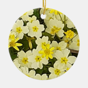 Vår Primroses Ceramic Ornament