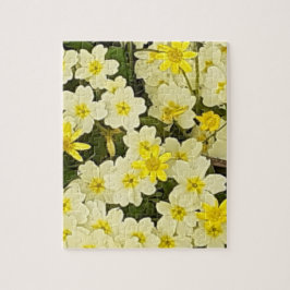 Vår Primroses Jigszle Puzzle Pussel