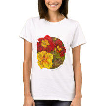 Vår primula bra art t-shirt