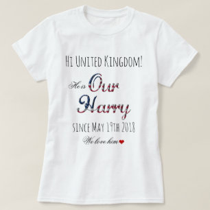 Vår prins Harry Patriotic USA Royal Bröllop Funny T Shirt