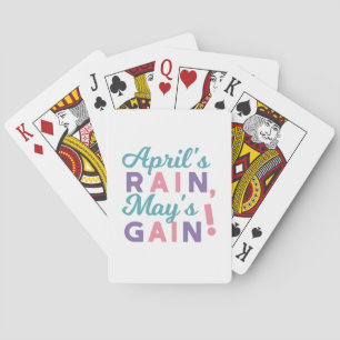Vår Promise - "April's Rain, May's Gain!" Casinokort
