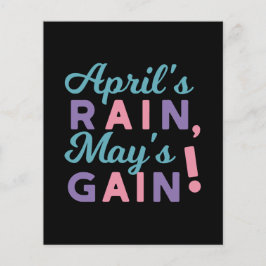 Vår Promise - "April's Rain, May's Gain!" Flygblad