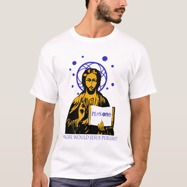 Var publicerar skulle jesus? t-shirt (Framsida)