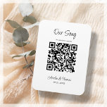 Vår QR-kod för Sång | Personlig Keepsak Magnet<br><div class="desc">Modern QR-kodnyckel som du kan anpassa genom att lägga till en egen QR-länk till speciella sång.</div>