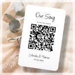 Vår QR-kod för Sång | Personlig Keepsak Magnet<br><div class="desc">"Vår Sång Keepsaké Magnet" - ett unikt och personligt sätt att vårda den speciella melodin för alltid. Med en elegant vit bakgrund och svart elegant kan magnet vara personlig genom att lägga till en mycket egen QR-länk till kärlek sång. Sök bara igenom koden och spela upp minnen på begäran. Skapa...</div>