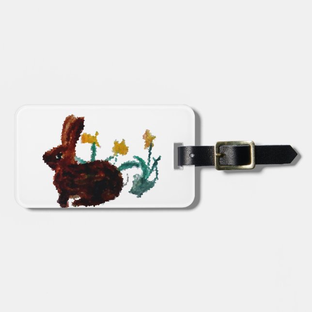 Vår Rabbit Daffodils Bagagebricka (Horisontell Framsida)
