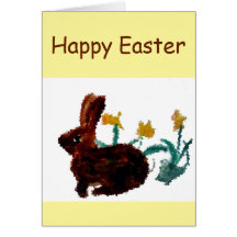 Vår Rabbit Daffodils Påsk