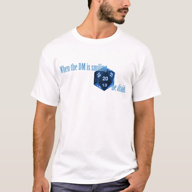 Var rädd av den le DMEN Tee Shirt (Framsida)