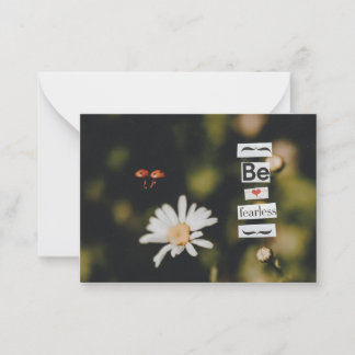 Var rädd för hälsningskort anteckningskort