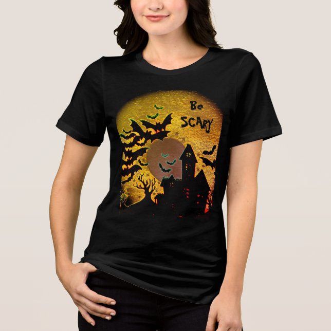 Var rädd, hemlig hus T-Shirt (Framsida)