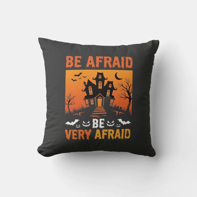 Var Rädslan Spökhus Halloween Design Kudde (Framsida)