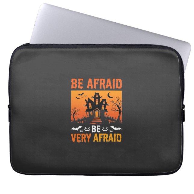 Var Rädslan Spökhus Halloween Design Laptop Fodral (Framsidan)