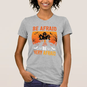 Var Rädslan Spökhus Halloween Design T Shirt