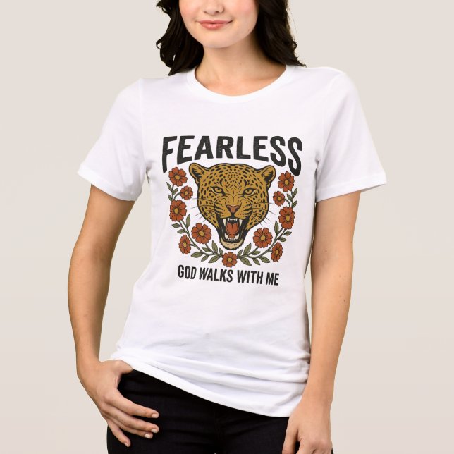 Var Rädsllös Tiger T Shirt (Framsida)