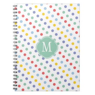 Vår Rainbow Monogram bärbar dator Anteckningsbok