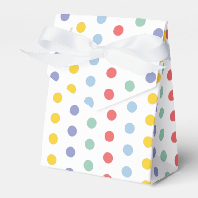 Vår Rainbow Polka Dot Mönster Favoritbox Presentaskar (Framsidan Sidan)