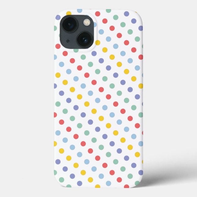Vår Rainbow Polka Dot Mönster iPad Air Case. (Baksida)