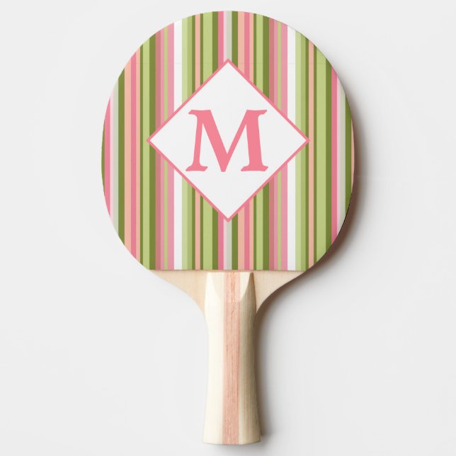 Vår Rand med monogrammet ping pong paddle Pingisracket (Framsidan)