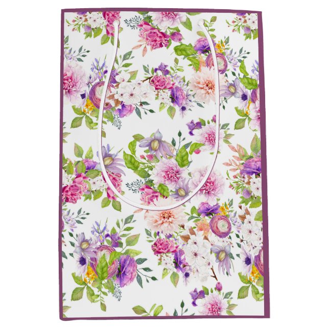 Vår Ranunculus och Ros Collage (Framsidan)