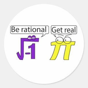 Var Rational! Gör det! Runt Klistermärke