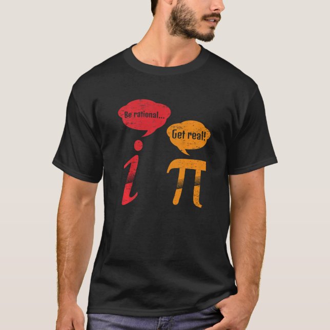 Var rationell och gör dig verklig t shirt (Framsida)
