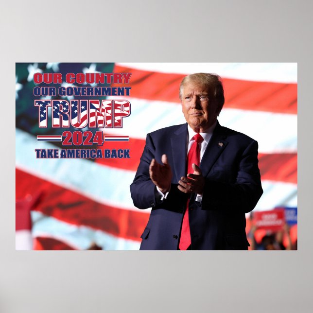 Vår regerings trump 2024 i Land Poster (Framsidan)