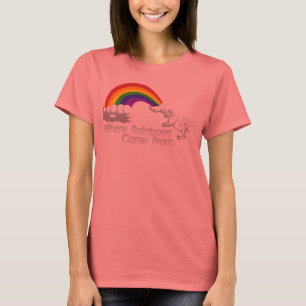 Var regnbågar kommer från t-skjortor t-shirt