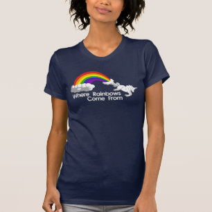 Var regnbågar kommer från t-skjortor t shirt