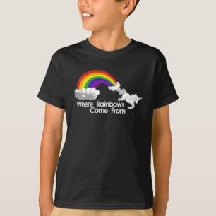 Var regnbågar kommer från t-skjortor t shirt