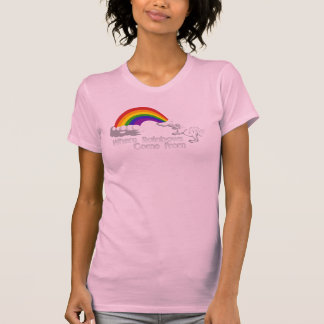 Var regnbågar kommer från t-skjortor tee shirt