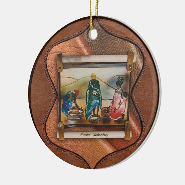 Vår regnbåge julgransprydnad keramik (Vänster)