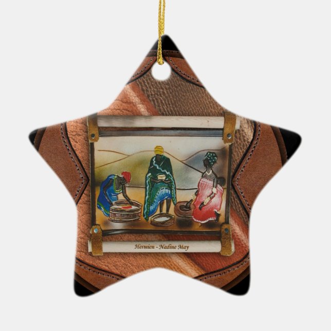 Vår regnbåge julgransprydnad keramik (Framsidan)