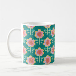 Vår Retro Flower Kaffemugg