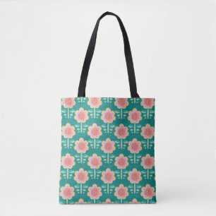 Vår Retro Flower Tygkasse