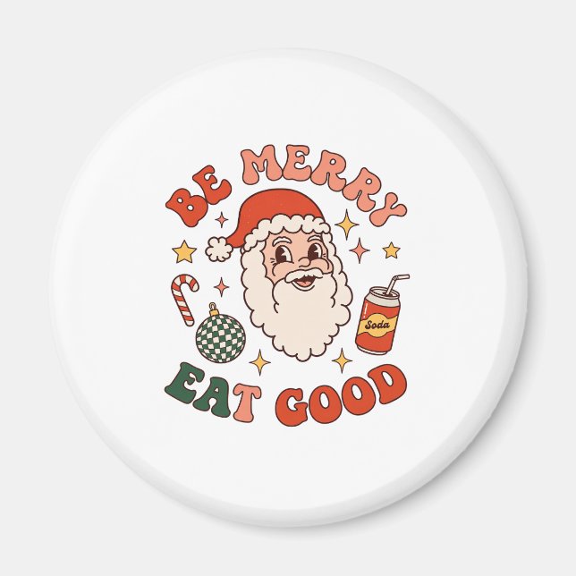 Var Riktig God Jul Tomte Läsk Pepparkaka Magnet (Framsidan)