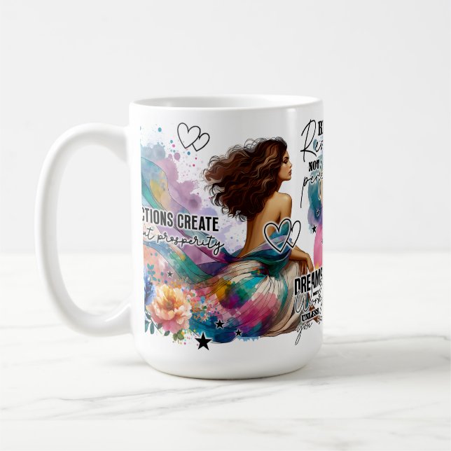 Var riktig inte perfekt Inspirerande  Kaffemugg (Vänster)