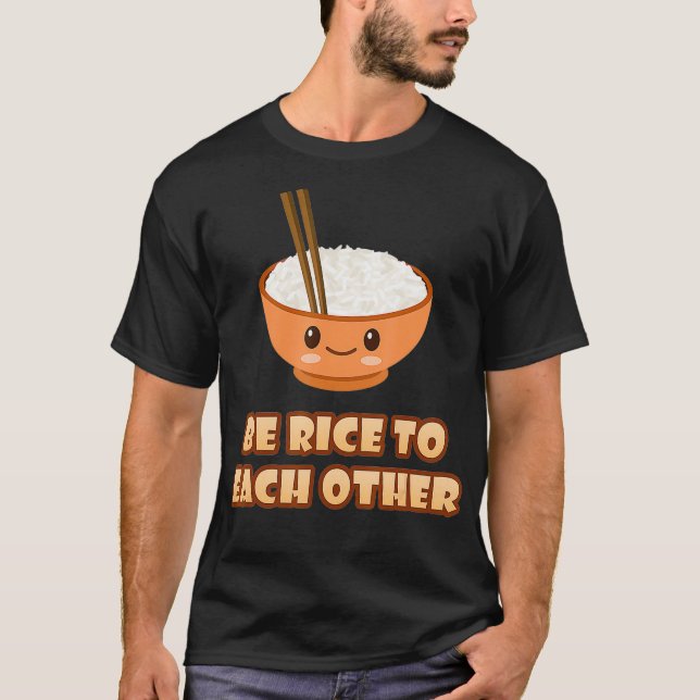 Var Ris till varandra Lustigt Cute Kawaii Asian Ri T Shirt (Framsida)