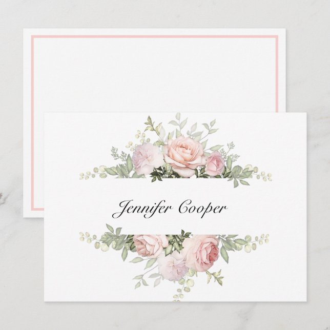 Vår Ro från ditt skrivbord Anteckningskort (Fram/baksida)